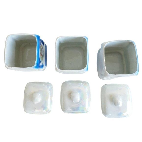 Luster Ware Canister Set READ, Lustreware Canisters, Victoria China Czechoslovak - Picture 8 of 9